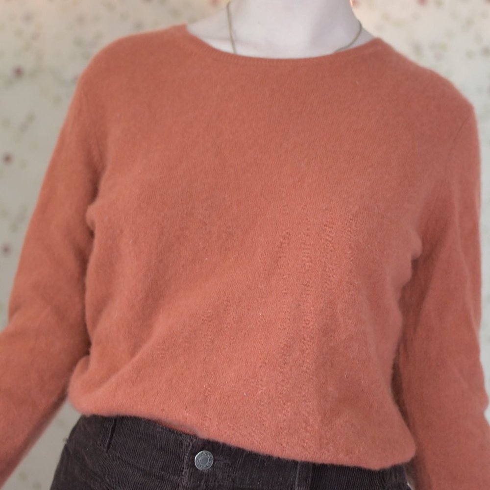 Coral Cashmere Sweater